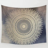 Indický gobelín ze zlata, mandala látka, Goa Home - Doplňky a dekorace Naty Shop