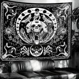 Gothic halloween gobelín banner černá bílá Home - Doplňky a dekorace Naty Shop Výchozí název