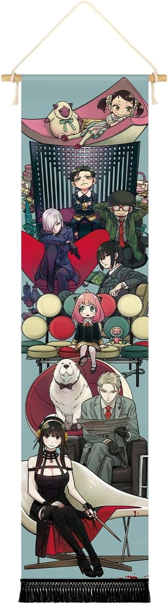 Tapiserie visící plátno na zeď art banner anime Home - Doplňky a dekorace Naty Shop Painting-Chacters