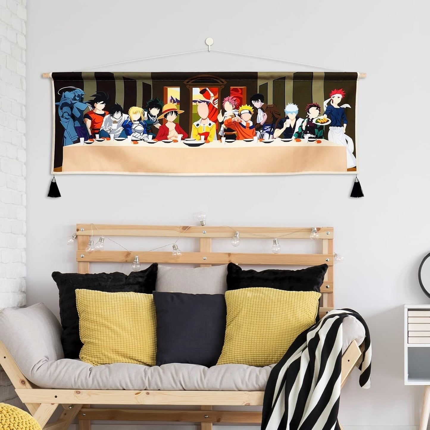 Tapiserie visící plátno na zeď umělecká malba anime postavičky Home - Doplňky a dekorace Naty Shop