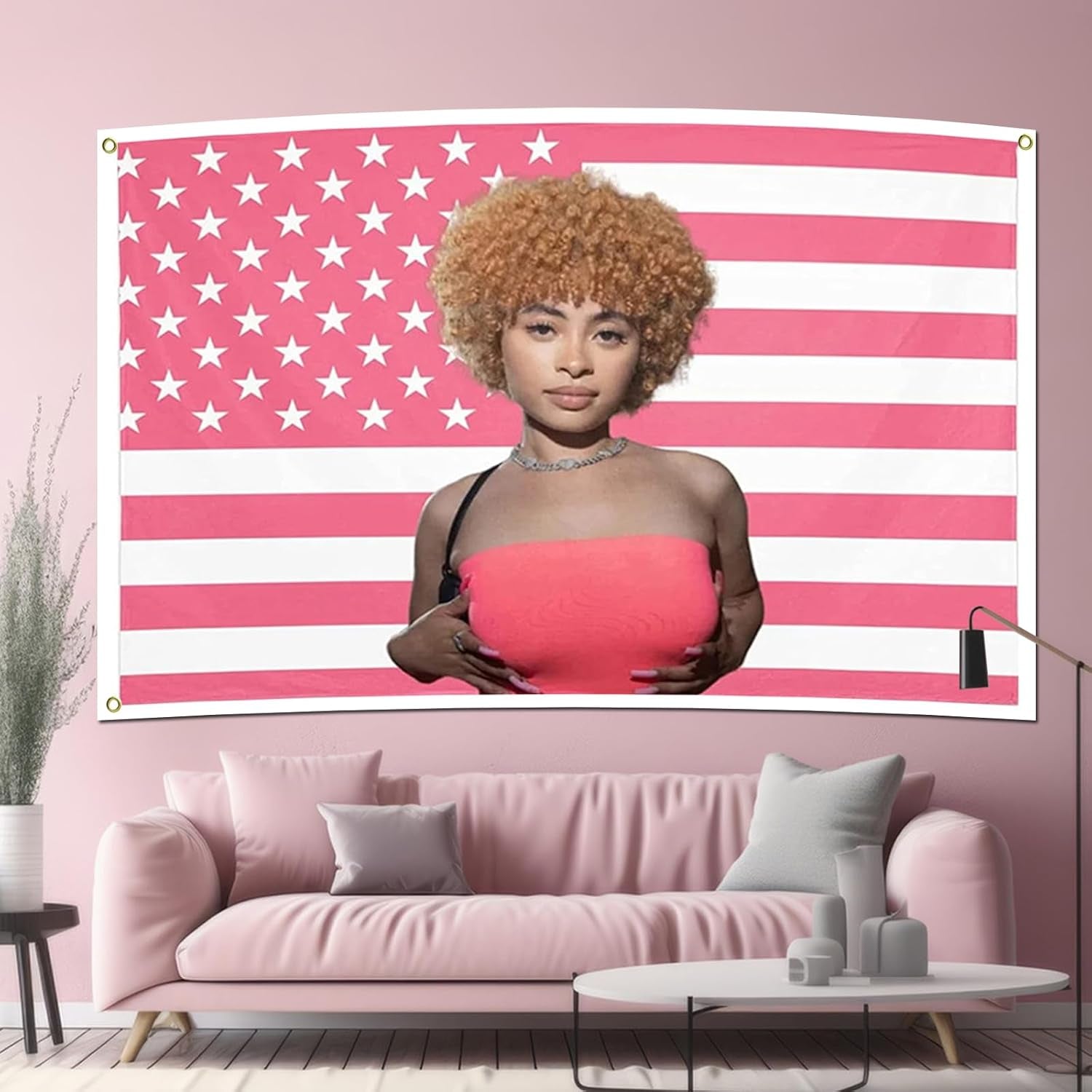 Tapiserie ledová vlajka koření růžové vlajky Home - Doplňky a dekorace Naty Shop