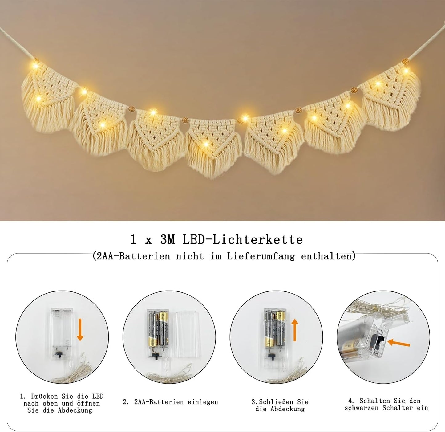 Tapiserie ihonyi deco chic třásňová girlanda s ledem Domů - Doplňky a dekorace Naty Shop