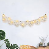 Tapiserie ihonyi deco chic třásňová girlanda led Home - Doplňky a dekorace Naty Shop Béžová 100*17cm