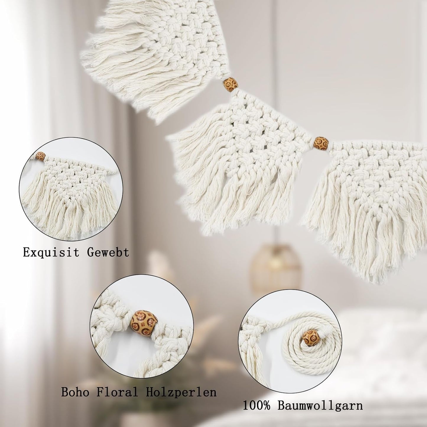 Tapiserie ihonyi deco chic třásňová girlanda s ledem Domů - Doplňky a dekorace Naty Shop