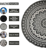 Tapiserie indická plážová osuška kulatá mandala hippielarge indická Home - Doplňky a dekorace Naty Shop