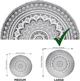 Tapiserie indická plážová osuška kulatá mandala hippielarge indická Home - Doplňky a dekorace Naty Shop