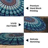 Indie gobelínová plážová osuška kulatá mandala hippie velká Indian Home - Doplňky a dekorace Naty Shop