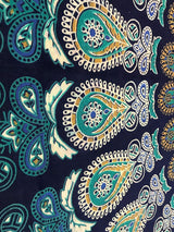 Indický gobelín psychedelický mandala modrý tyrkysový slon Home - Doplňky a dekorace Naty Shop