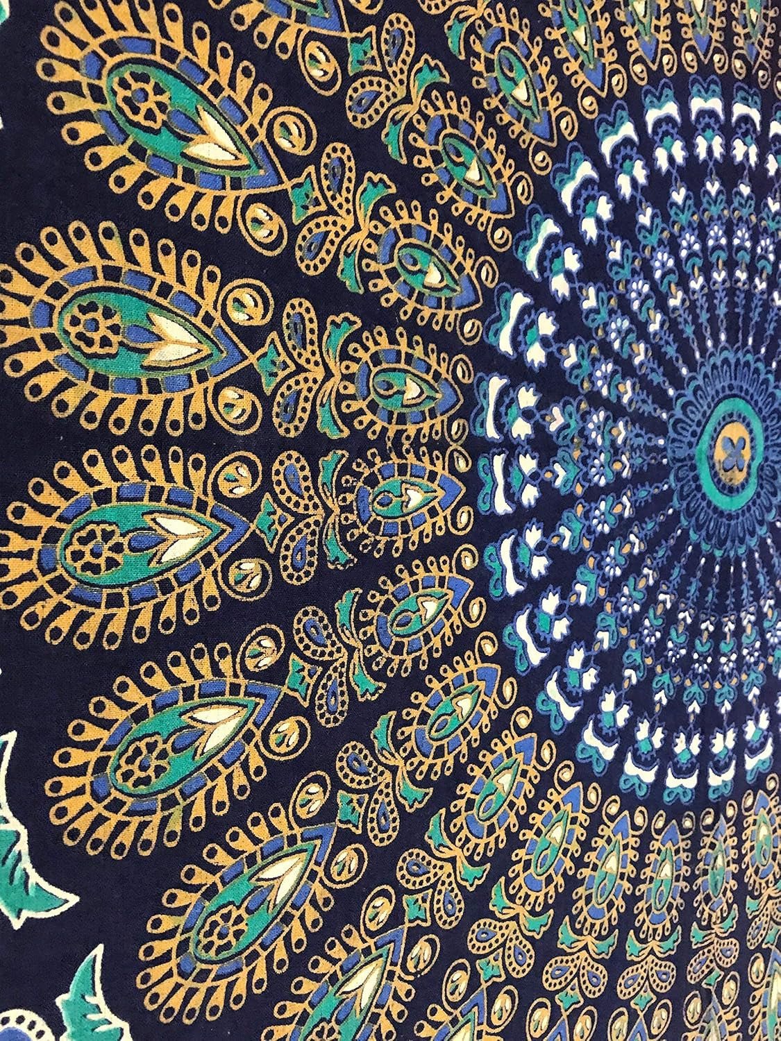 Indický gobelín psychedelický mandala modrý tyrkysový slon Home - Doplňky a dekorace Naty Shop