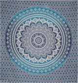 Indická modrá mandala gobelín estetická dekorace pokoje Home - Doplňky a dekorace Naty Shop