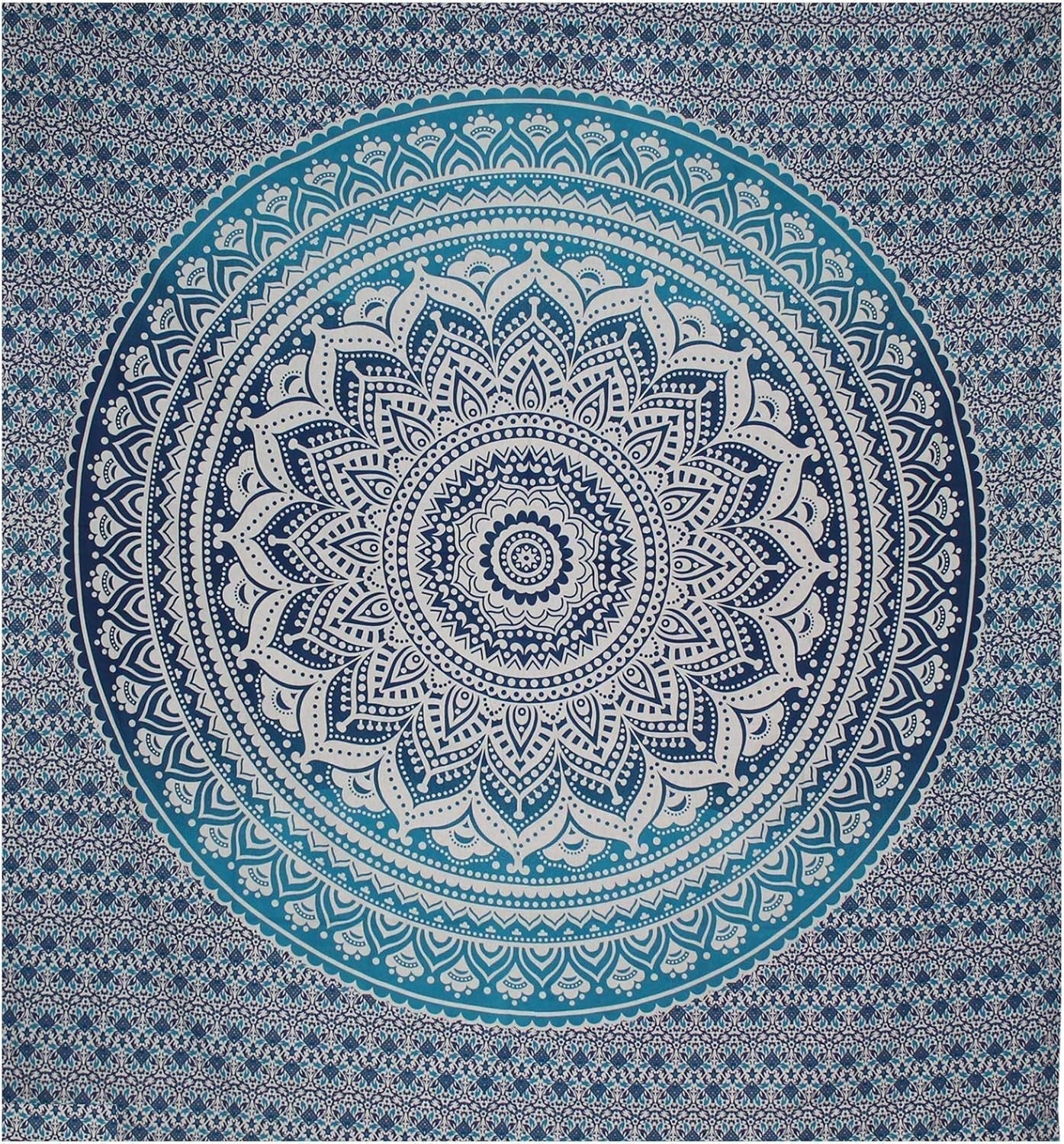 Indická modrá mandala gobelín estetická dekorace pokoje Home - Doplňky a dekorace Naty Shop