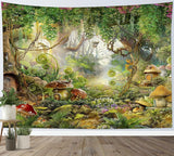 Japonské gobelínové plátno červené třešňové květy sluneční stěna Home - Doplňky a dekorace Naty Shop Multi 27 235L X 180B Cm