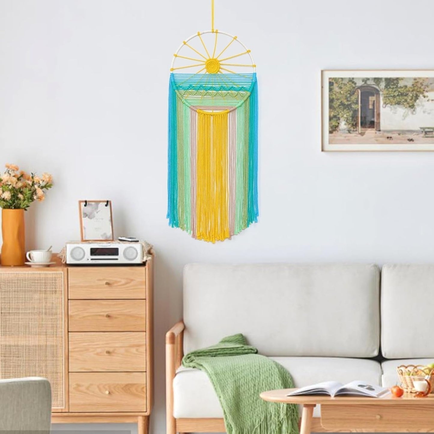Gobelín lomohoo lapač snů gobelín sluneční vzor duhový pokoj Home - Doplňky a dekorace Naty Shop