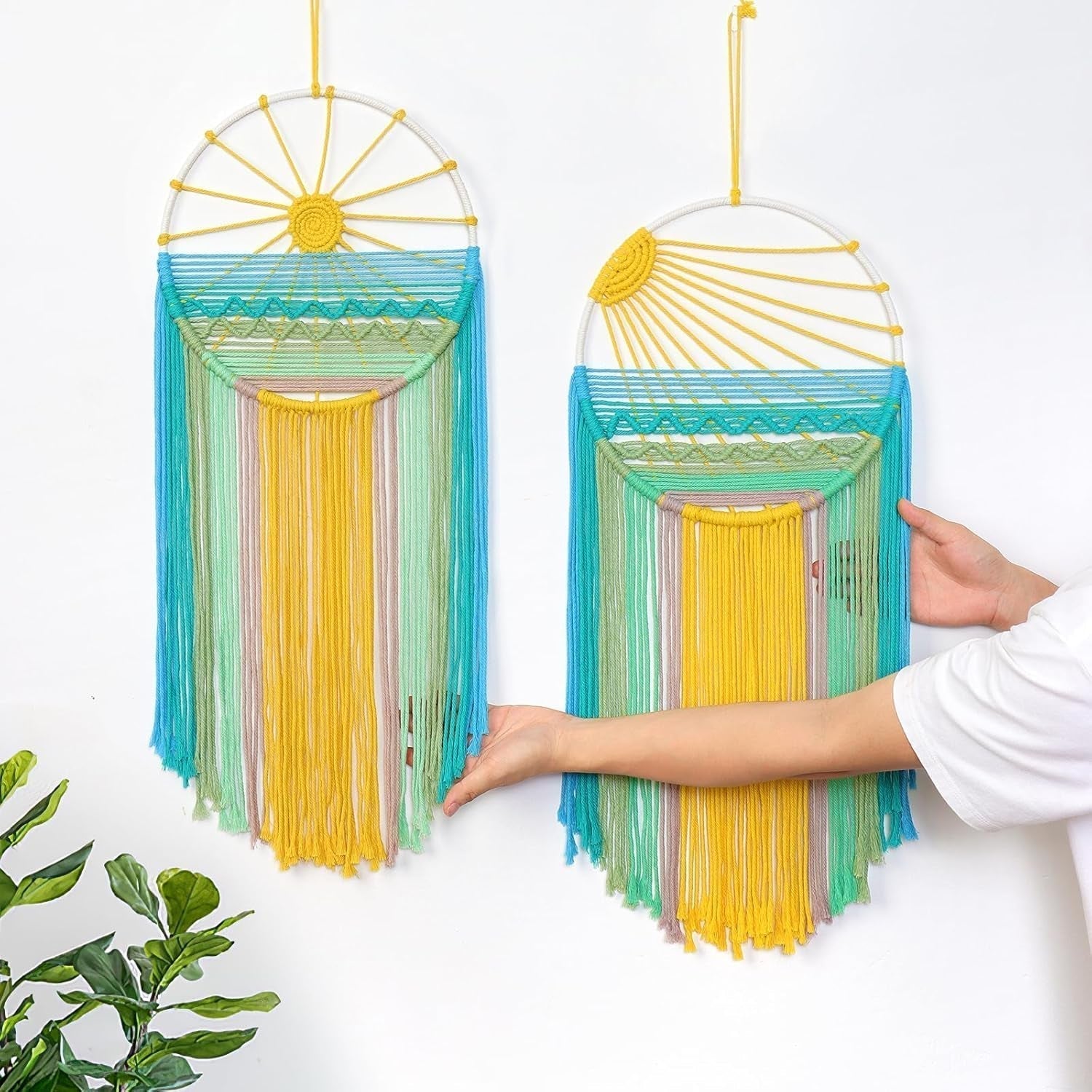 Gobelín lomohoo lapač snů gobelín sluneční vzor duhový pokoj Home - Doplňky a dekorace Naty Shop