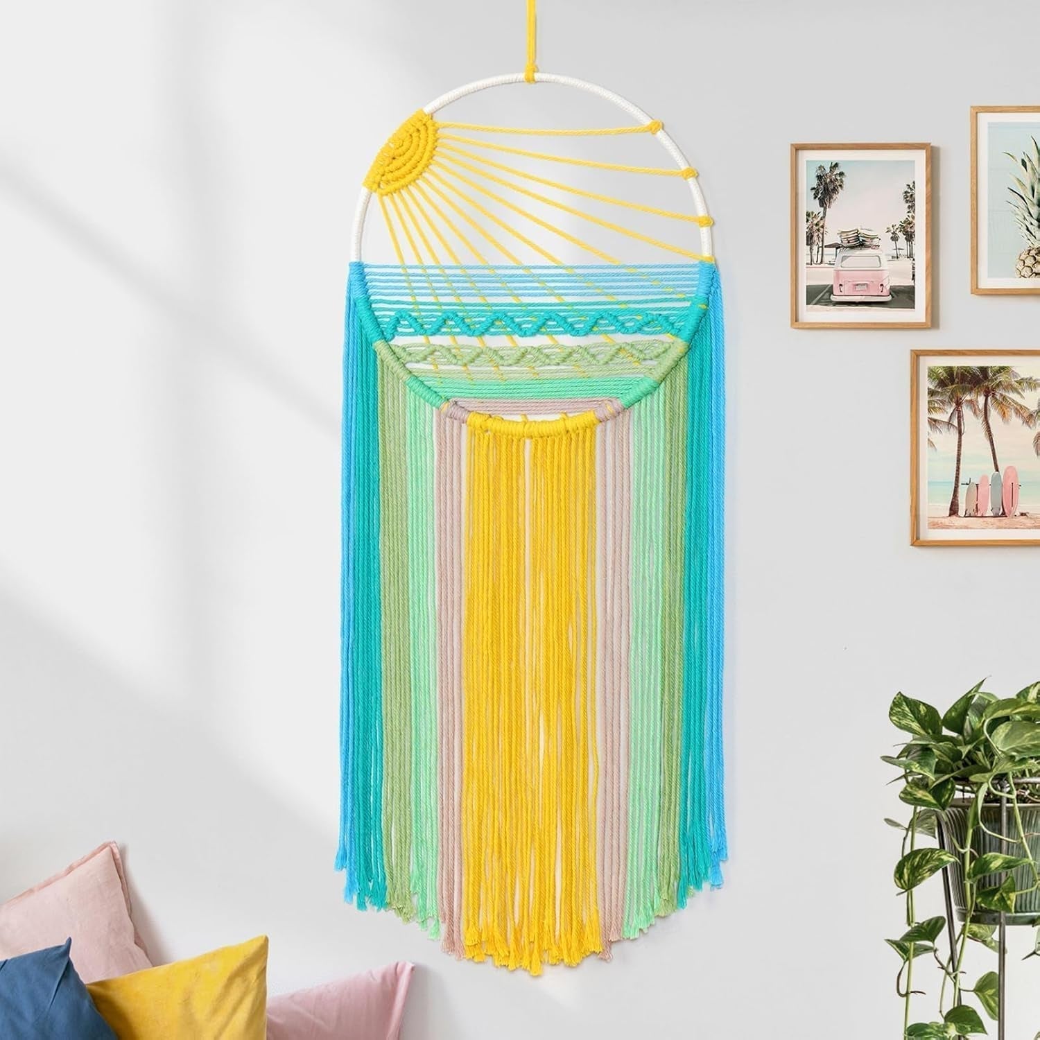 Gobelín lomohoo lapač snů gobelín sluneční vzor duhový pokoj Home - Doplňky a dekorace Naty Shop Sunrise