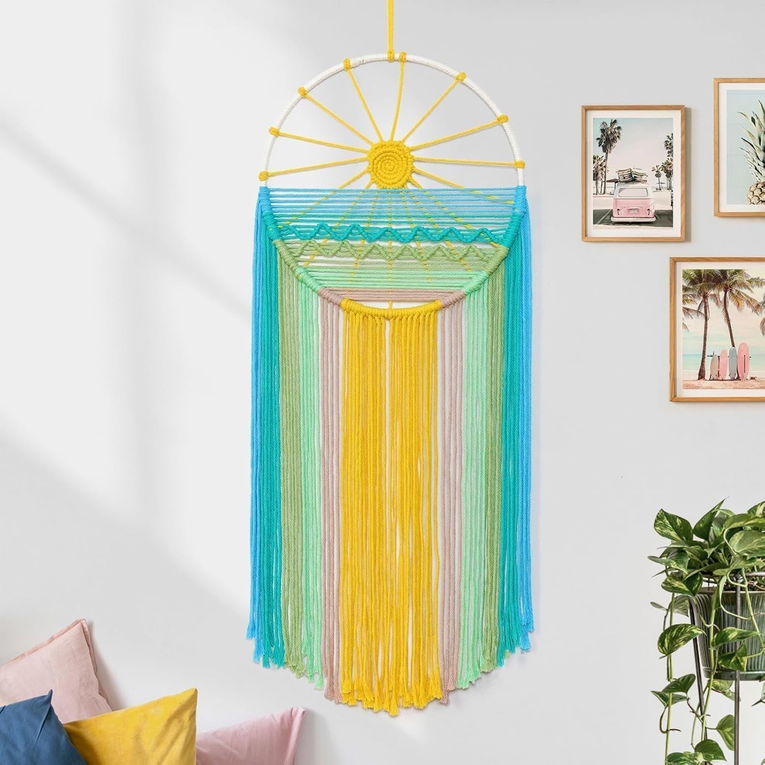 Gobelín lomohoo lapač snů model gobelín duhový sluneční pokoj Domů - Doplňky a dekorace Naty Shop Ray of the sun