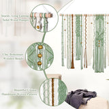 Gobelín lomohoo velký deco zelený estetický tkaný Home - Doplňky a dekorace Naty Shop