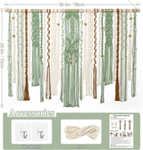 Gobelín lomohoo velký deco zelený estetický tkaný Home - Doplňky a dekorace Naty Shop