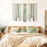 Gobelín lomohoo velký deco zelený estetický tkaný Home - Doplňky a dekorace Naty Shop