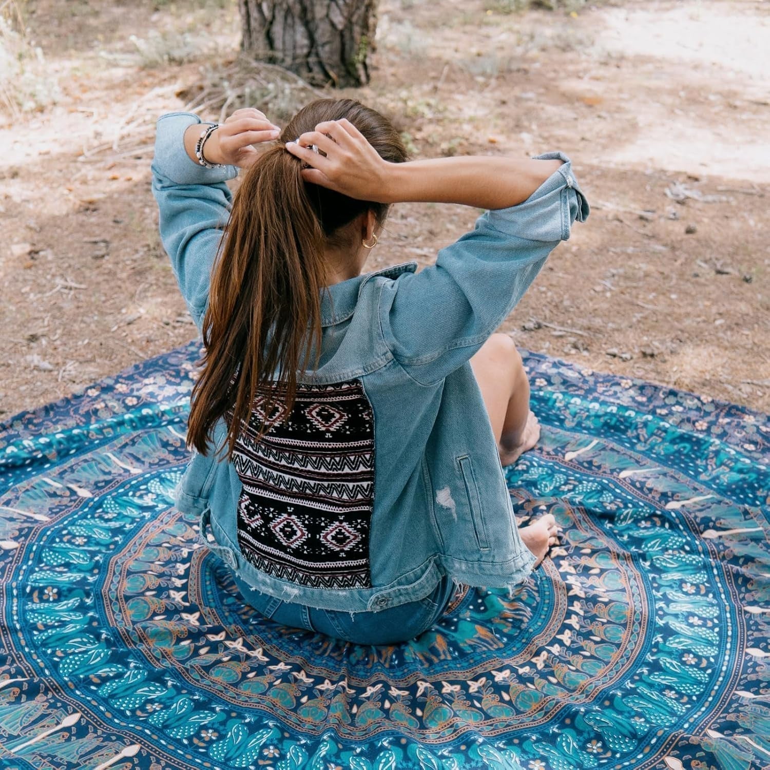 Tapiserie momomus mandala barevné bavlněné orientální vzory Home - Doplňky a dekorace Naty Shop