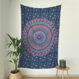 Tapiserie momomus mandala barevné bavlněné orientální vzory Home - Doplňky a dekorace Naty Shop Violet A 135L X 210B Cm