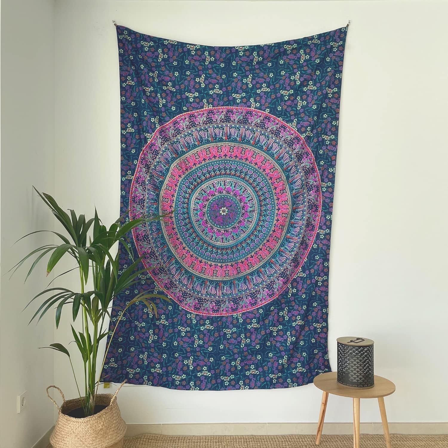 Tapiserie momomus mandala barevné bavlněné orientální vzory Home - Doplňky a dekorace Naty Shop Violet A 135L X 210B Cm