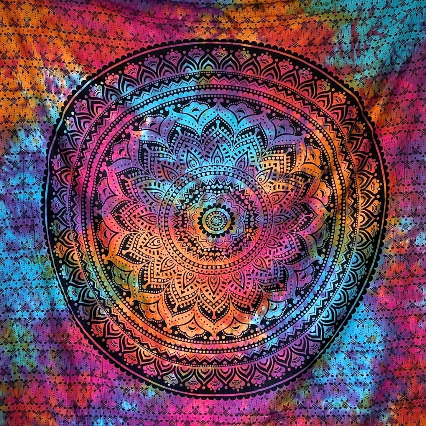 Tapiserie momomus mandala hippie nebo psychedelic xxl Home - Doplňky a dekorace Naty Shop Multicolor 7 230L X 210B Cm