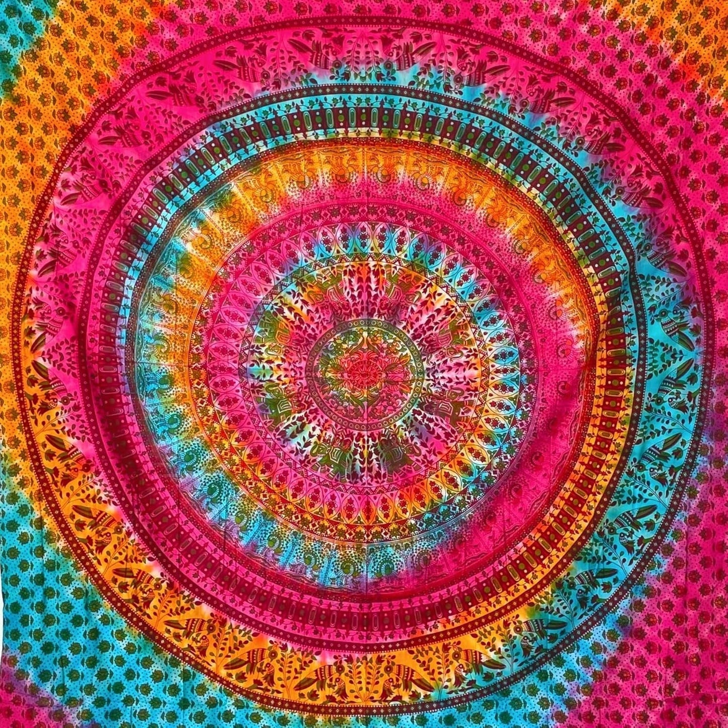 Gobelín momomus mandala hippie nebo psychedelic xxl Home - Doplňky a dekorace Naty Shop Multicolor 17 230L X 210B Cm