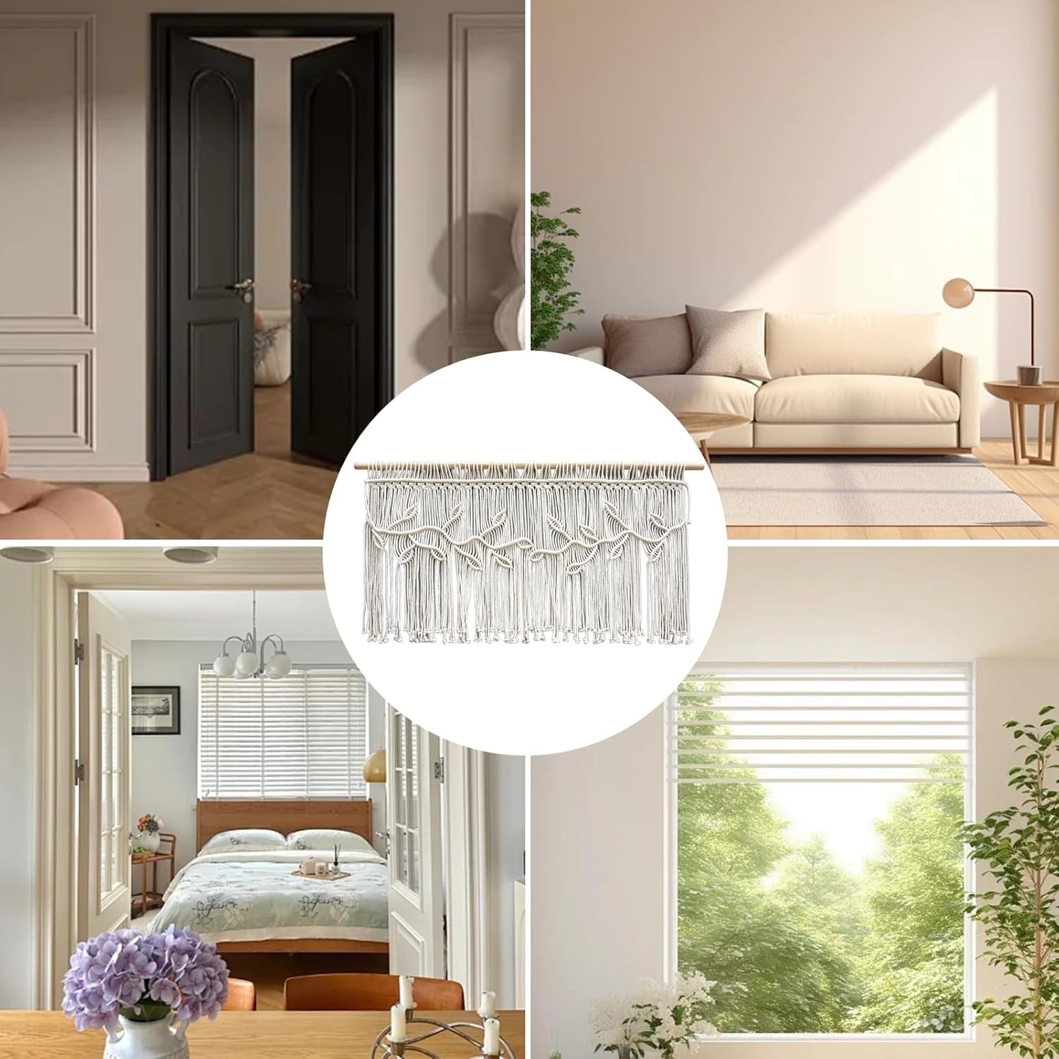 Dveřní závěs gobelín tkaná slonovina Home - Doplňky a dekorace Naty Shop