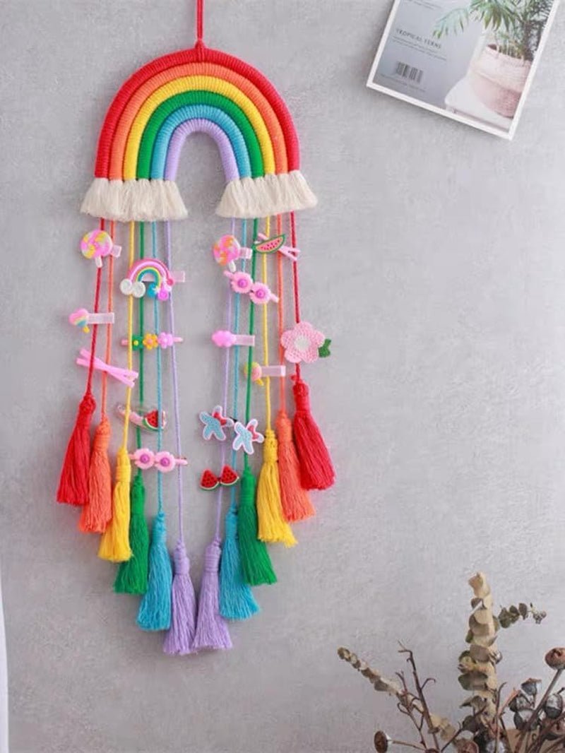 Duhová gobelínová dekorace duhové bavlněné lano Home - Doplňky a dekorace Naty Shop