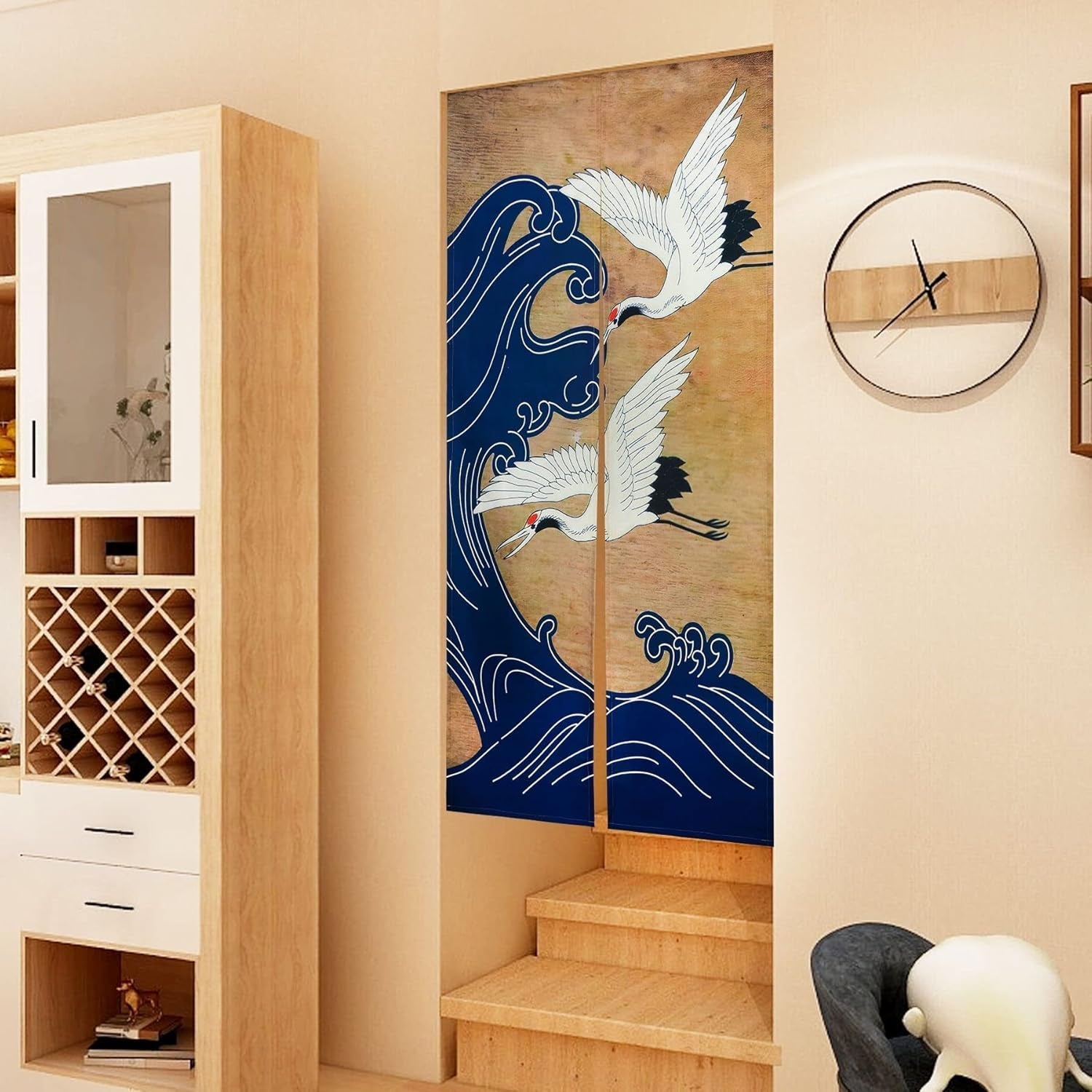 Tapiserie v japonském stylu tlusté prádlo noren dlouhý závěs Home - Doplňky a dekorace Naty Shop