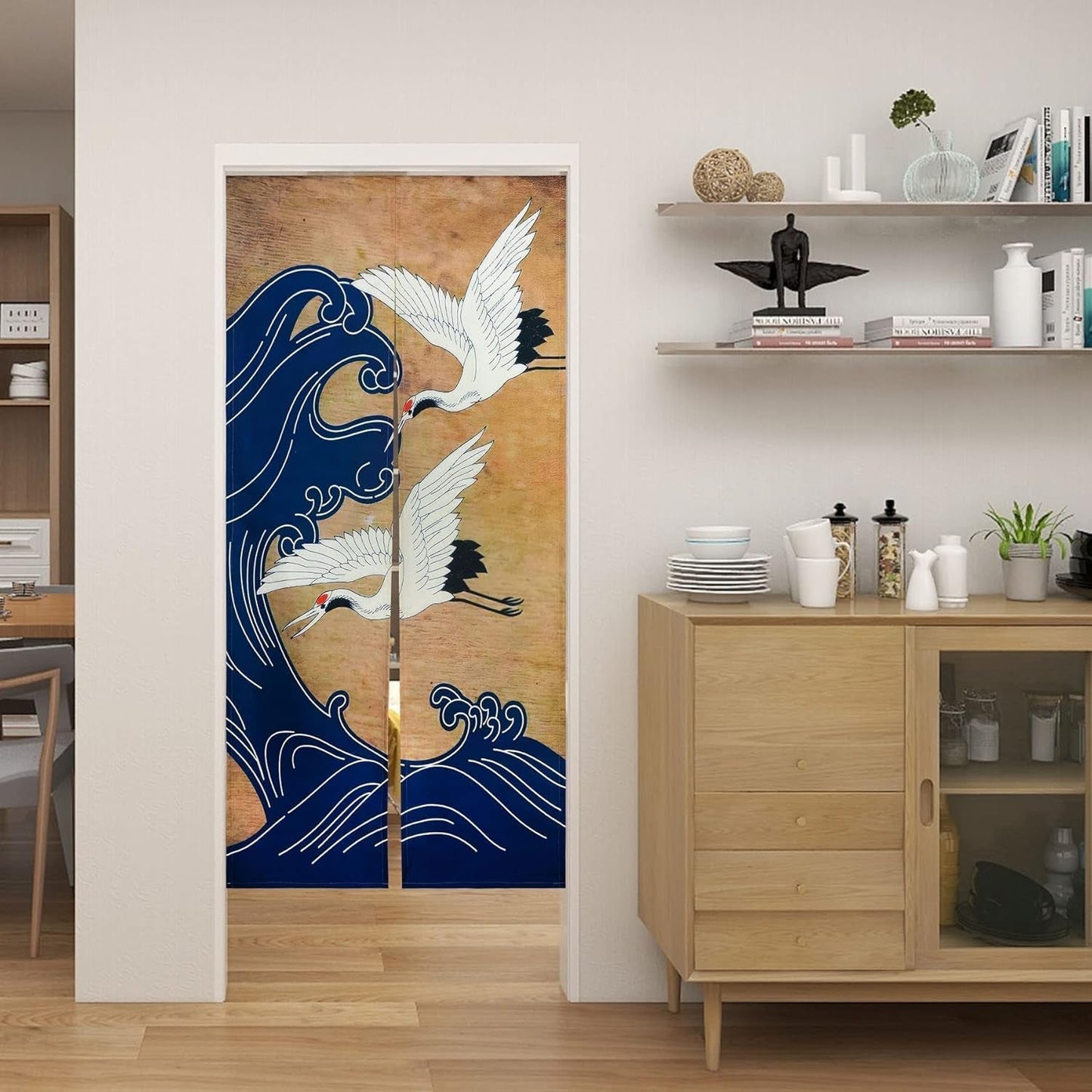 Tapiserie v japonském stylu tlusté prádlo noren dlouhý závěs Home - Doplňky a dekorace Naty Shop