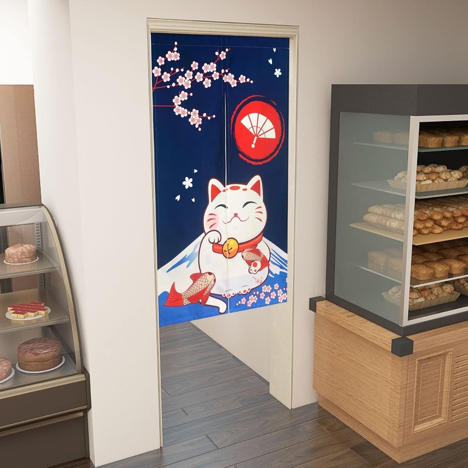 Tapiserie v japonském stylu tlusté prádlo noren dlouhé závěsy Home - Doplňky a dekorace Naty Shop