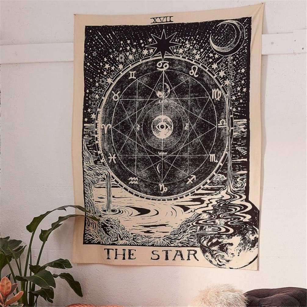 Sluneční tarotová tapisérie Home - Doplňky a dekorace Naty Shop Modrá, bílá 150L X 129B Cm