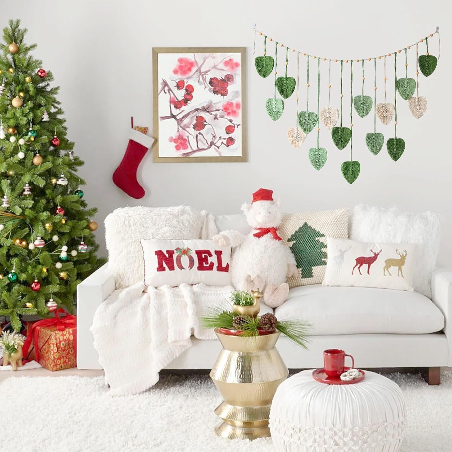 Tapiserie závěsná dekorace tkané listy Home - Doplňky a dekorace Naty Shop