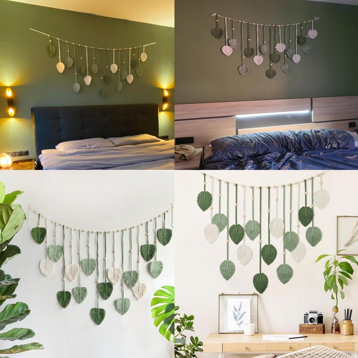 Tapiserie závěsná dekorace tkané listy Home - Doplňky a dekorace Naty Shop