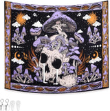 Gobelín gobelín zelený motýli kartáčovaná látka Home - Doplňky a dekorace Naty Shop Violet skull