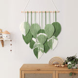 Gobelínové zelené listy ručně tkané Home - Doplňky a dekorace Naty Shop