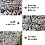 Tapiserie gobelín mandala šedá černá nástěnná látka Home - Doplňky a dekorace Naty Shop