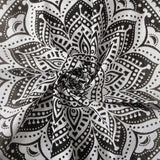 Tapiserie gobelín mandala šedá černá nástěnná látka Home - Doplňky a dekorace Naty Shop