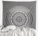 Tapiserie gobelín mandala šedá černá nástěnná látka Home - Doplňky a dekorace Naty Shop Výchozí název