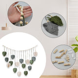 Tapiserie zelené tkané tapiserie dřevěné hřebíky Home - Doplňky a dekorace Naty Shop