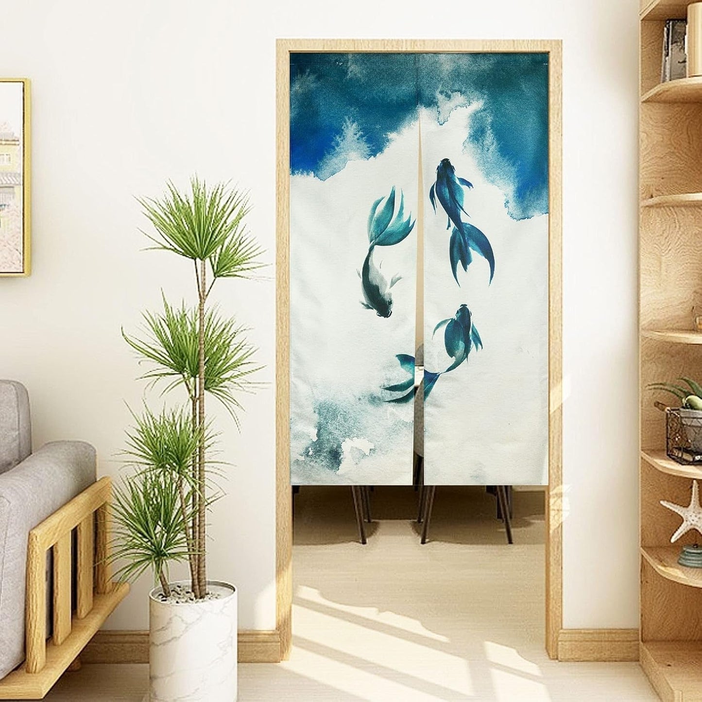 Tradiční gobelín čínský styl malba tlustým inkoustem noren Home - Doplňky a dekorace Naty Shop