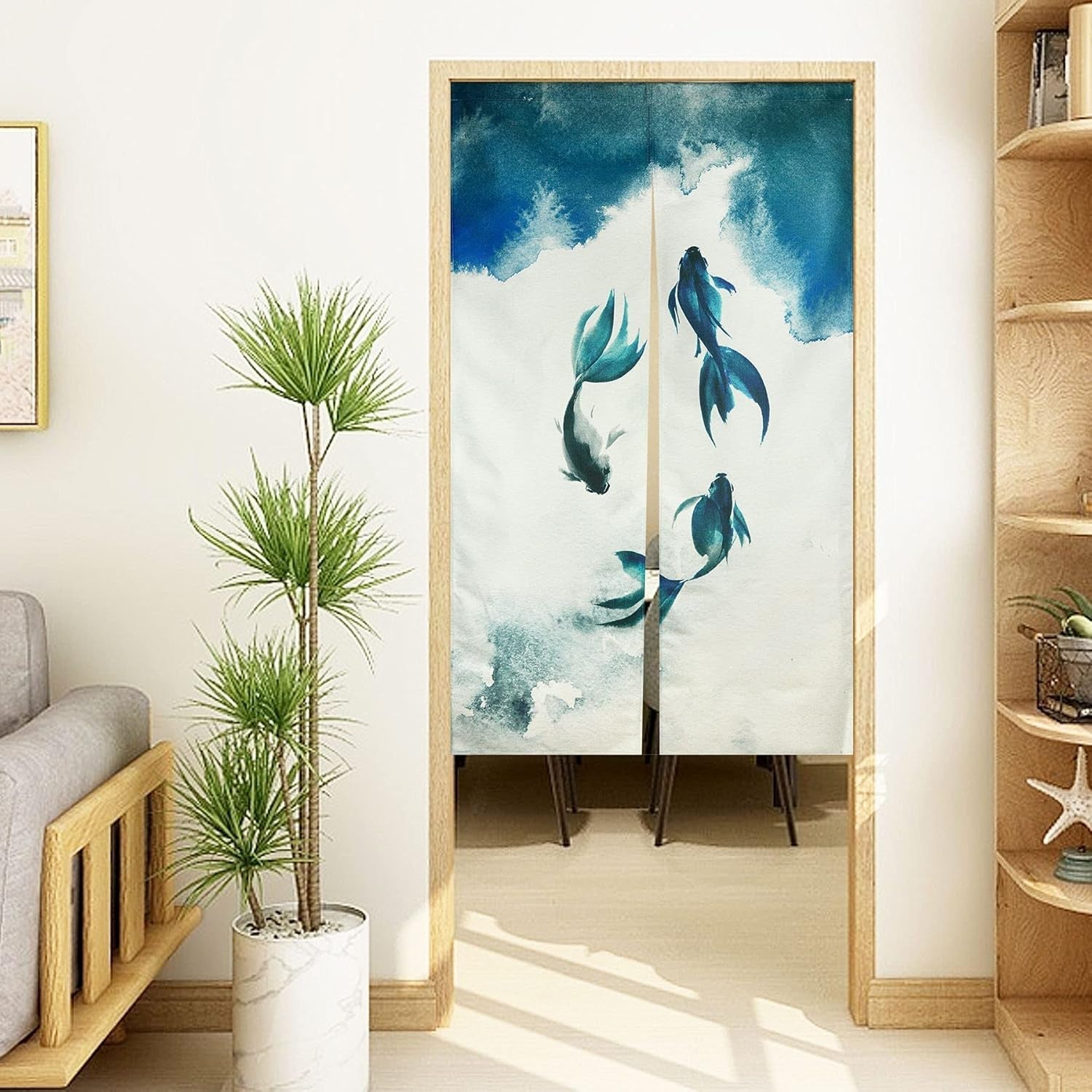 Tradiční gobelín čínský styl malba tlustým inkoustem noren Home - Doplňky a dekorace Naty Shop