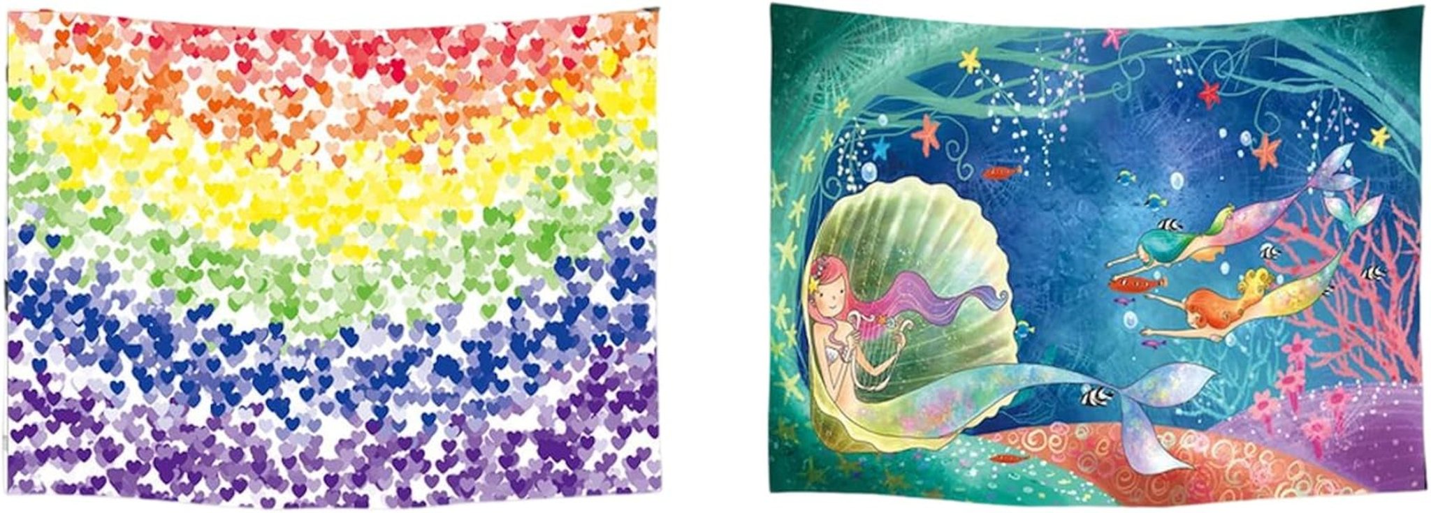 Tapiserie ulticool dům pláž moře palmový ostrov Home - Doplňky a dekorace Naty Shop Mermaid rainbow
