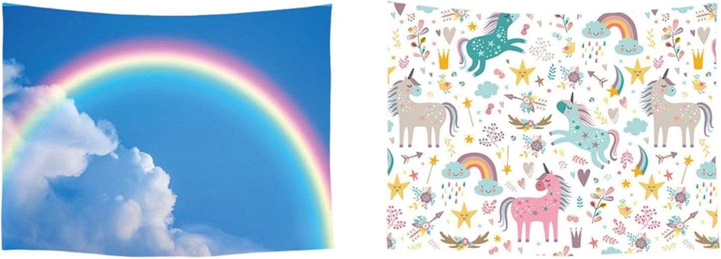 Tapiserie ulticool dům pláž moře palmový ostrov Home - Doplňky a dekorace Naty Shop Unicorn duha