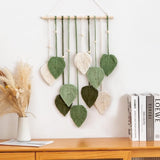 Přírodní zelený gobelín zdobící stěny ložnice pokoje Home - Doplňky a dekorace Naty Shop