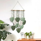 Přírodní zelený gobelín zdobící stěny ložnice pokoje Home - Doplňky a dekorace Naty Shop