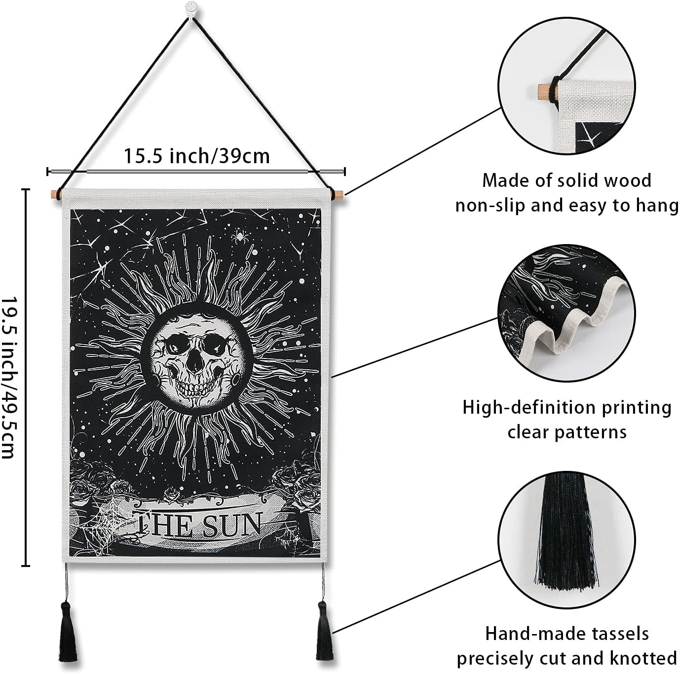 gobelín weldomcor tarot lebka set sun Home - Doplňky a dekorace Naty Shop
