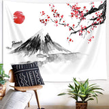 Tapisérie Yisumei estetické měsíční květiny černá velikost Domů - Doplňky a dekorace Naty Shop Červená 150L X 130B Cm